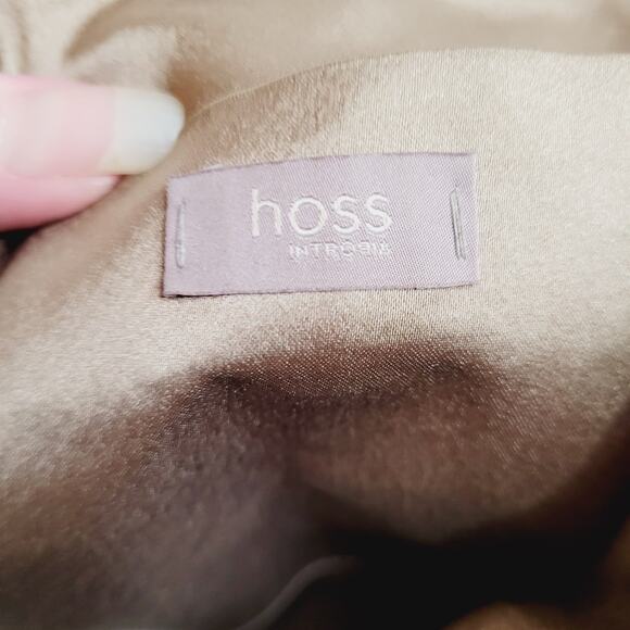 Hoss Intropia brown leather beaded and metal sequined cross body bag - Picture 11 of 16